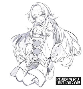 Sticker concept for Saigetsu Vinyls